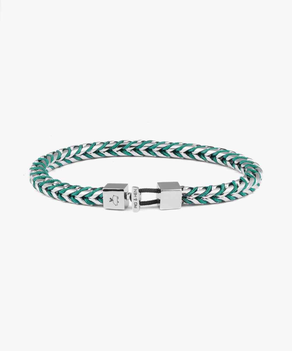 Catena Foxtail Patina Green | Silver – Pig & Hen