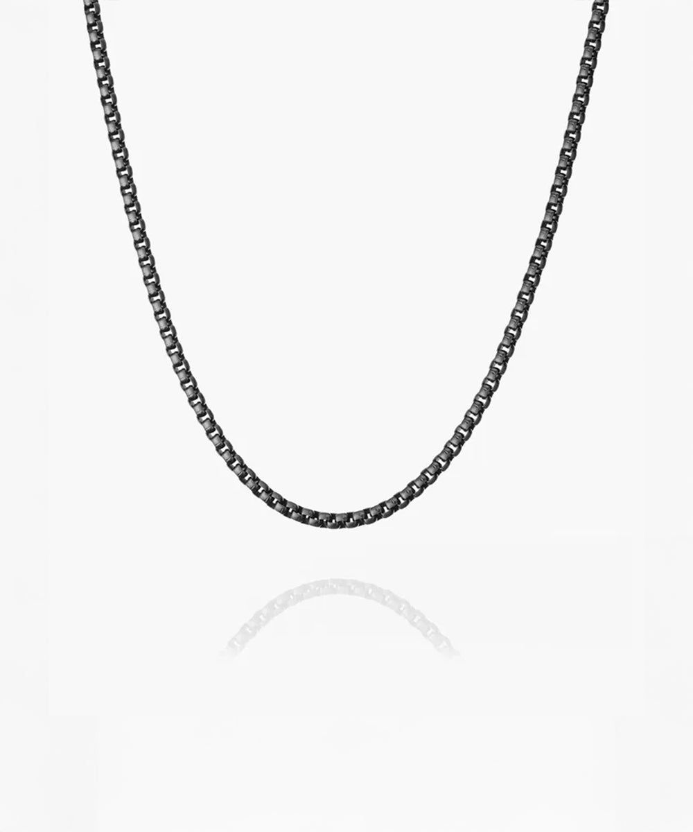 Boxchain Necklace | Black