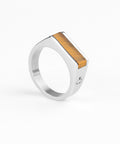 Signet Ring 7mm Tiger Eye | Silver