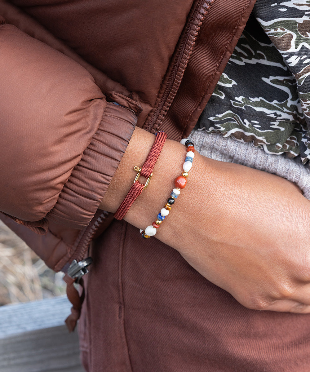 Franky Velvet Red | Gold