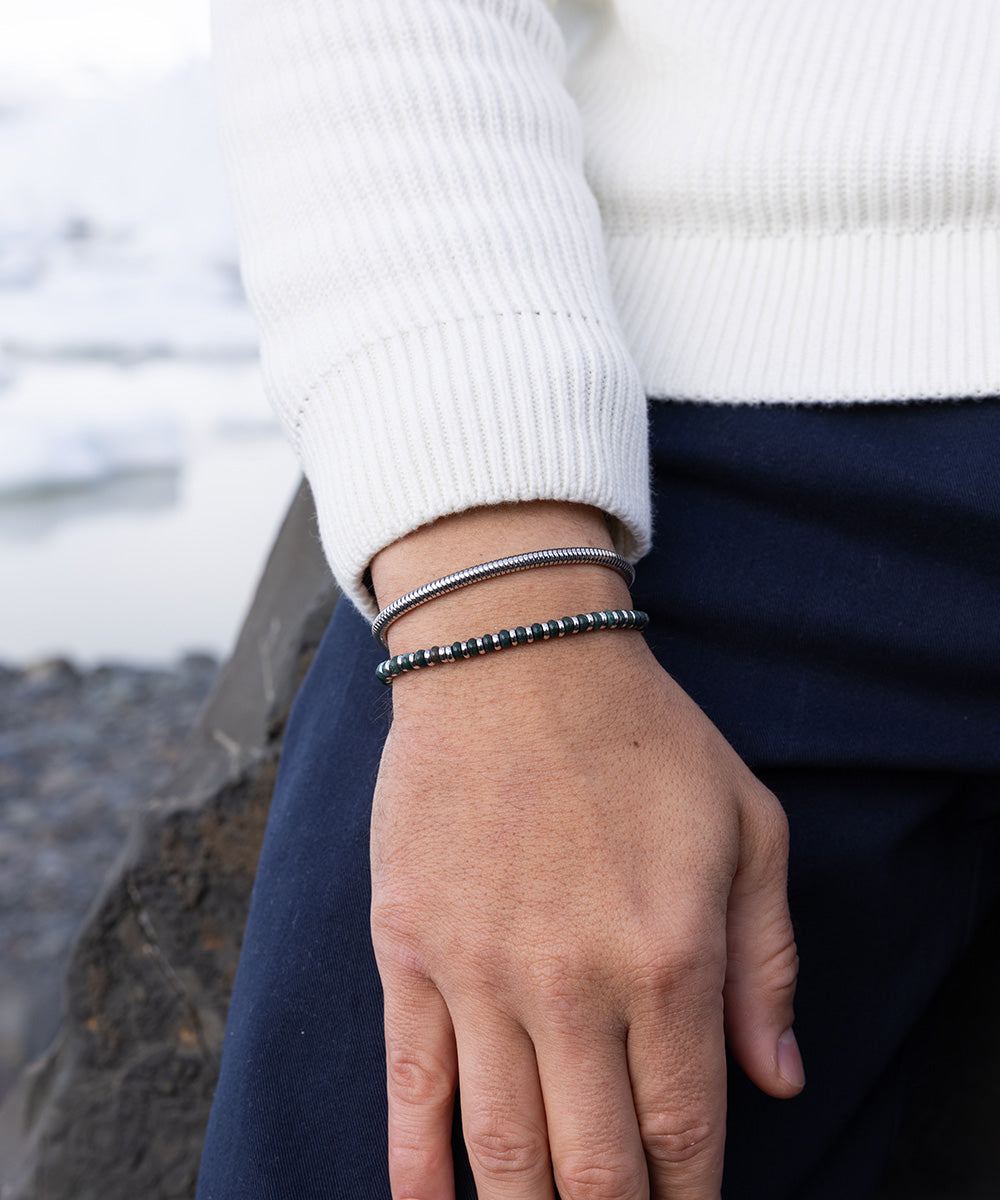 Mariner Brontide 4mm Moss Agate | 925 Sterling Silver