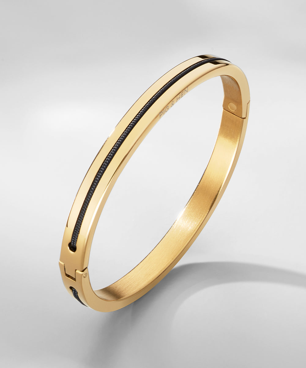 Maya Lou 6mm Black | Gold