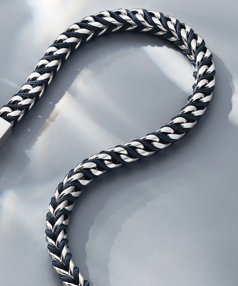 Catena Foxtail Navy | Silver – Pig & Hen