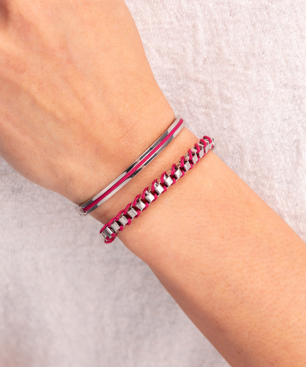 Cleo Magenta | Silver