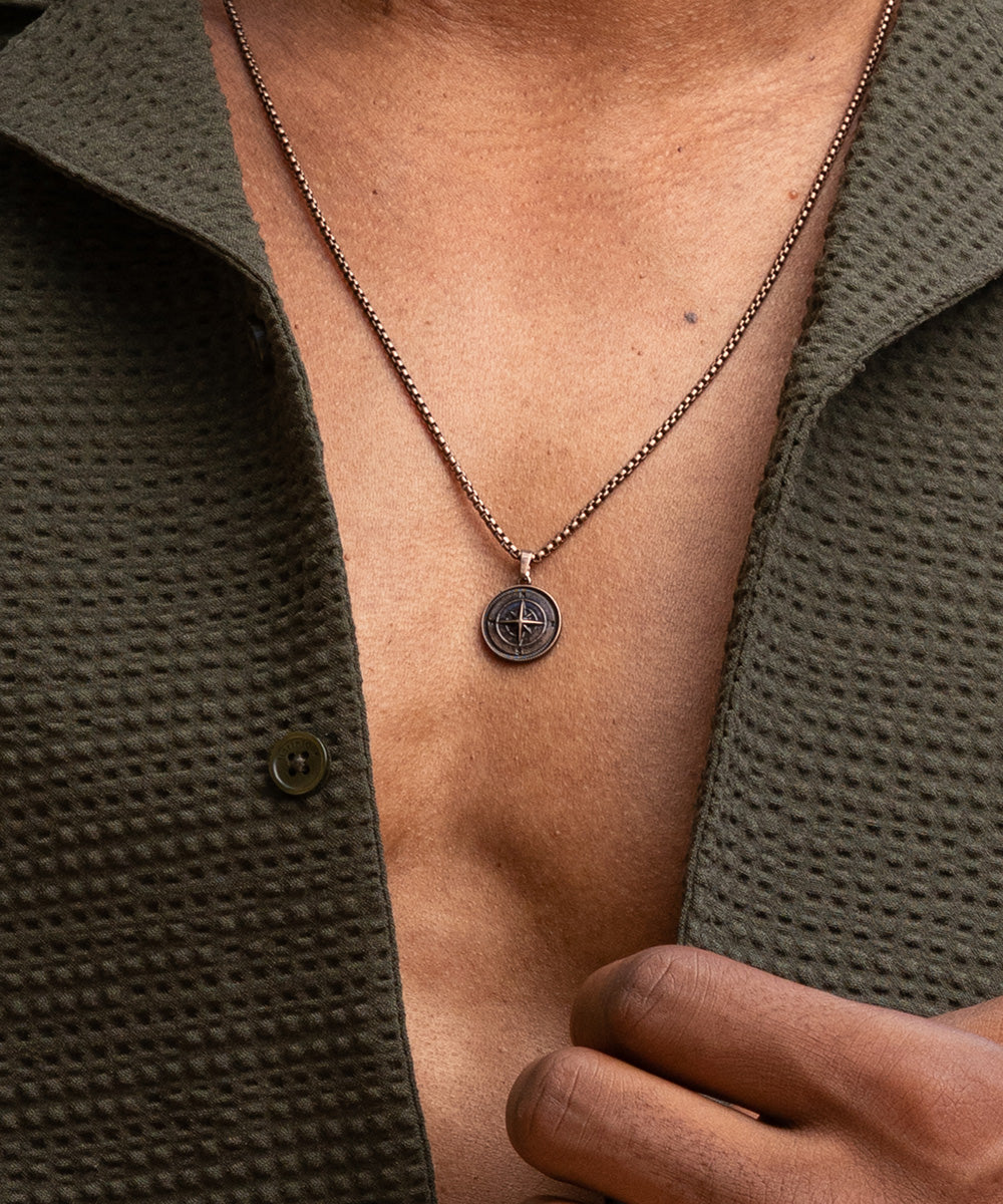 DIRT　COMPASS ROSE ネックレス Compass Rose Necklace | Bronze – Pig & Hen