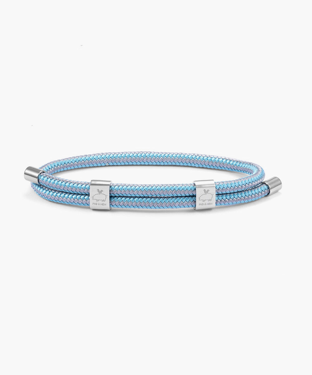 Little Lewis DBL Summer Blue - Stone Gray | Silver