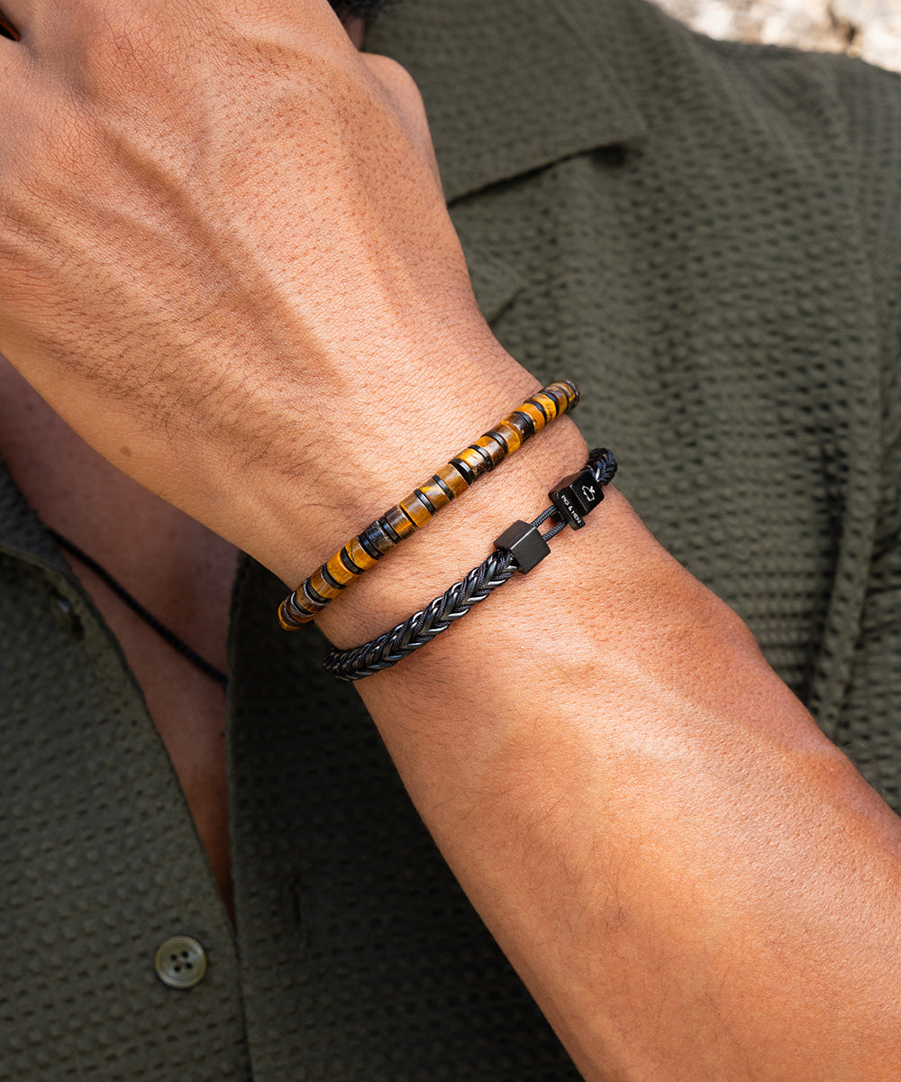 Brontide 6mm Adjustable Tiger Eye | Black