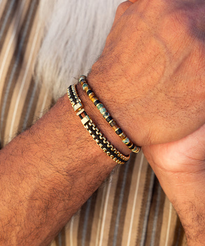 Catena Venetian 7mm Black | Gold
