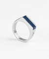 Signet Ring 7mm Lapis Lazuli | Silver