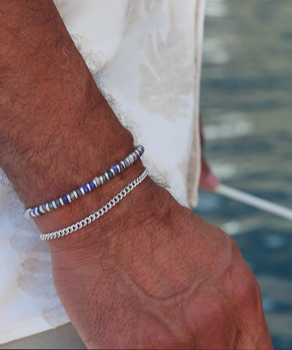 Mariner Brontide 4mm Lapis Lazuli | 925 Sterling Silver